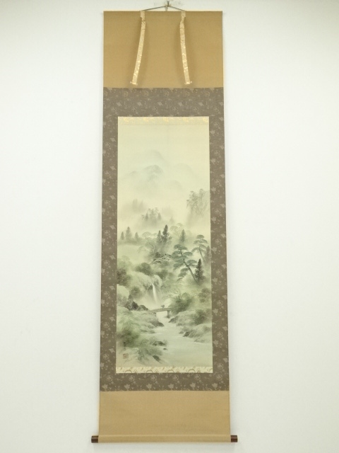 JAPANESE HANGING SCROLL / HAND PAINTED / LANDSCAPE